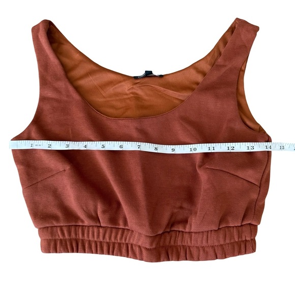 Ribbed Crop Top and Cargo Jogger Set Brown Medium - Picture 14 of 14